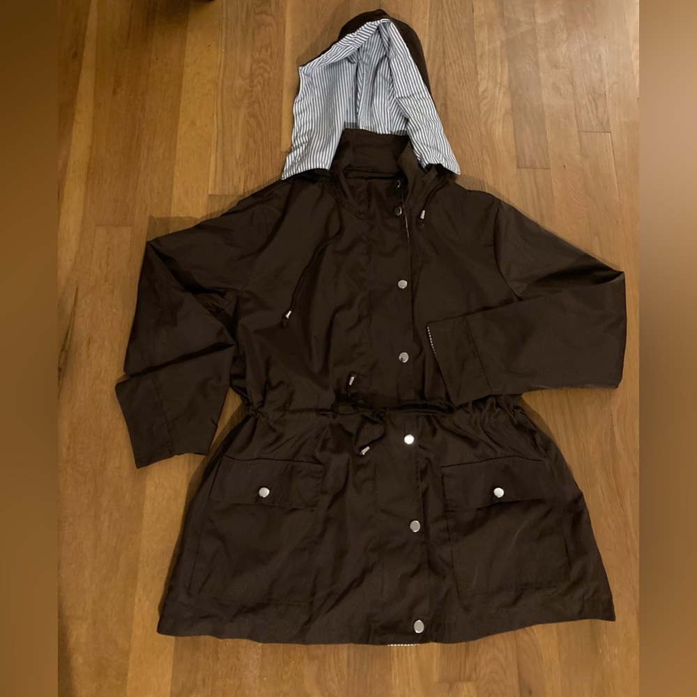 🎇☔️🌻🍂Chocolate Brown Trench Coat - Picture 2 of 2